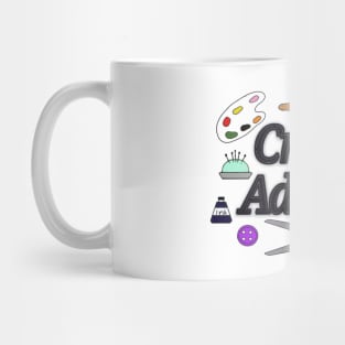 Craft addict art with craft tools Mug